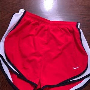 Nike Dri-fit women’s shorts. Red.